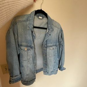 Oversized denim jacket